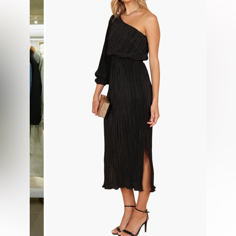 ONE SHOULDER MIDI DRESS